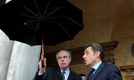Fr&#233;d&#233;ric Mitterrand with the president, Nicolas Sarkozy