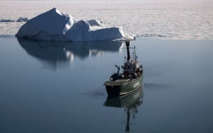 Greenpeace in Greenland: Climate Change Impacts expedition in Arctic : Petermann glacier