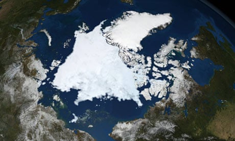 Declassified Arctic : Aqua satellite image of Arctic sea ice