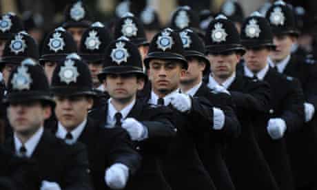 A police passing out parade in Hendon
