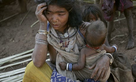 A tribal woman in the forest village of Phuldomer near the mining site of Vedanta Alumina, India