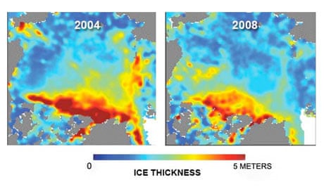 ICESat measurements of the distribution of winter sea ice thickness over the Arctic Ocean