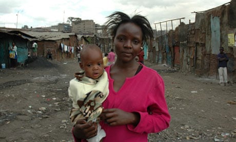Regina Wanza and child in Nairobi