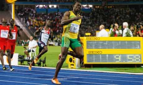 Usain Bolt at the World Championships