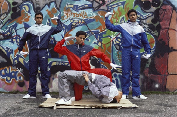 Brooklyn NY breakdancers in their shellsuits, 1980s Brooklyn NY breakdancers in their shellsuits, 1980s