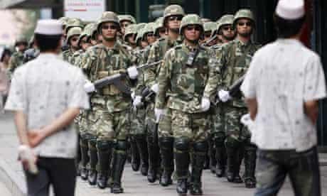 China urumqi uighur xinjiang police