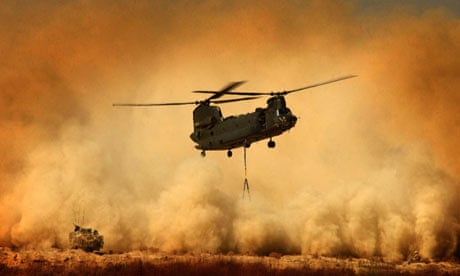 UK troops blow up damaged helicopter in Afghanistan | Military | The Guardian