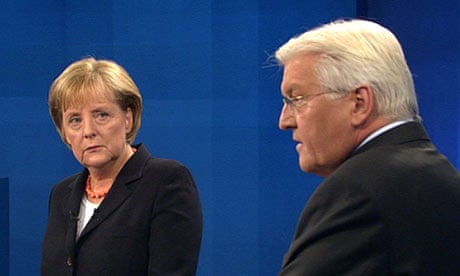 Angela Merkel and Frank-Walter Steinmeier in Berlin