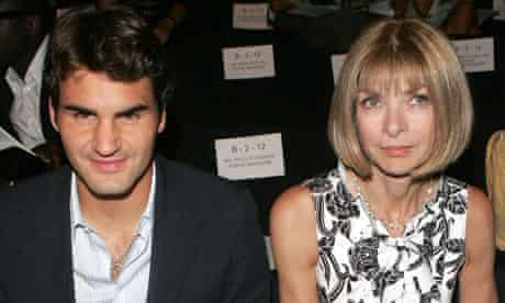 Anna Wintour and Roger Federer