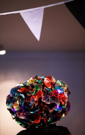 Headonist Milliners: The catwalk show for Headonism, Emerging London Milliners at Somerset House