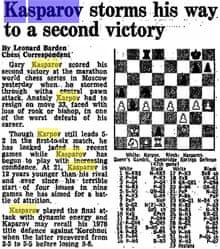 Rematch of Karpov and Kasparov Reflects New State of Chess - WSJ