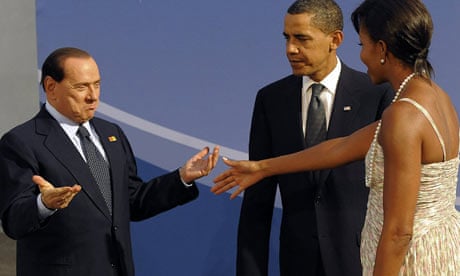 Obamas and Berlusconi G20