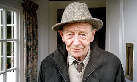 William Trevor at home in Exeter