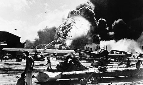 Military airfield near Pearl Harbor after the attack