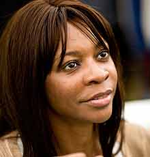Dambisa Moyo, author of Dead Aid: Why Aid is Not Working and How There is a Better Way For Africa', at the Hay festival last year