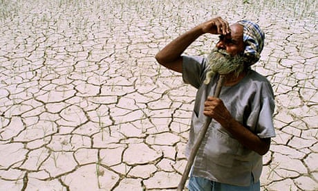 Indian farmer drought