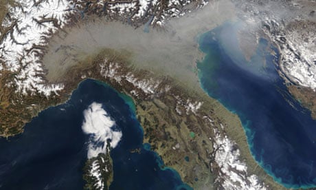 NASA image of the Adriatic Sea