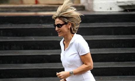 Emily Maitlis out jogging