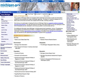 Official government data: Michigan data
