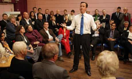 David Cameron speaks in Gillingham on 22 January 2010.