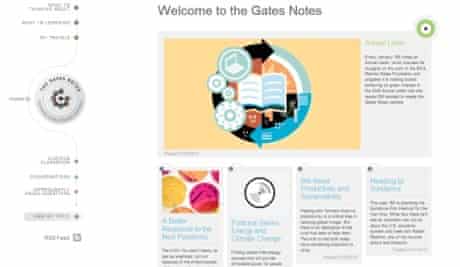 Bill Gates's new blog