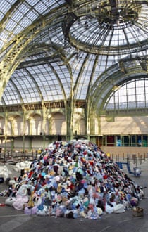 Christian Boltanski's Personnes, in the Grand Palais, Paris.