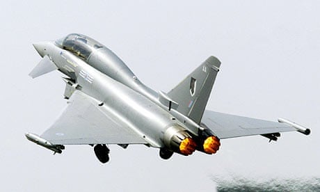 A BAE Eurofighter Typhoon fighter jet