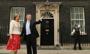 Pictures of the decade: Gordon Brown and his wife Sarah greet the media at 10 Downing Street