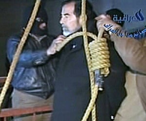 Pictures of the decade: Former Iraqi dictator Saddam Hussein at his execution in Baghdad