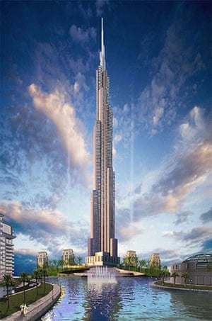 Burj Dubai: A computer image of the Burj Dubai