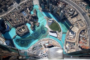 Burj Dubai: The view from the Burj Dubai three days before its official unveiling 