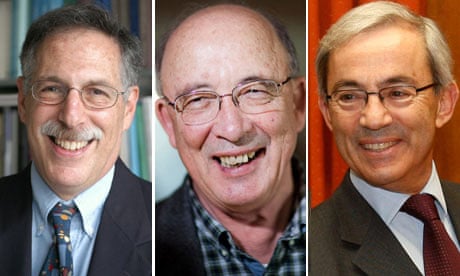 Professor Peter Diamond, Economist Dale Mortensen, Professor Christopher Pissarides 