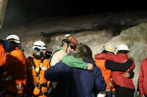 chile miners rescued: Florencio Avalos rescued from Chile mine