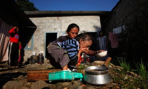 Khagendra Thapa Magar: Khagendra Thapa Magar washes his face with elder sister Tara Devi helps him