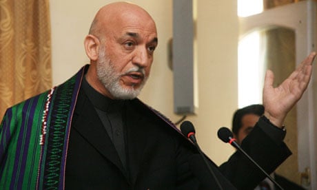 Afghan president, Hamid Karzai, tells a press conference he is happy to take cash from Iran