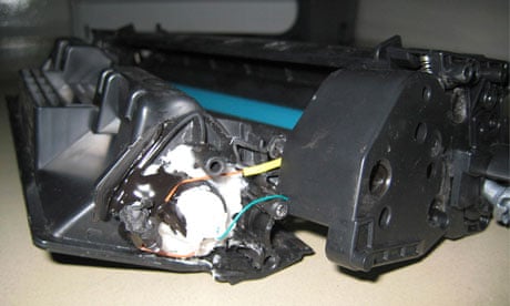 A cartridge found in an explosive package on cargo plane in Dubai which sparked terror threat