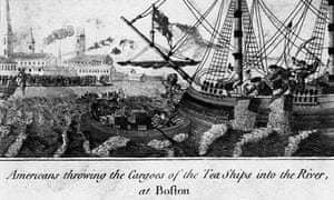 Boston Tea Party 1773 Political Cartoon