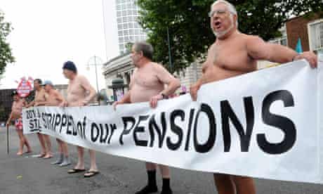 pension protest: Conservative Party Annual Conference
