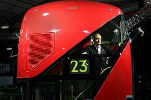 New Bus unveiled: Boris Johnson Unveils A Mock Up Of The New Routemaster Bus