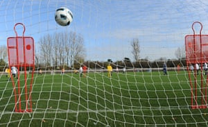 Chelsea Academy: Shooting practice at the Chelsea FC Academy