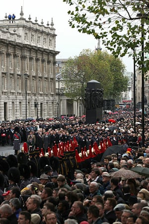 Remembrance Sunday: Remembrance Sunday Service Held At The Cenotaph