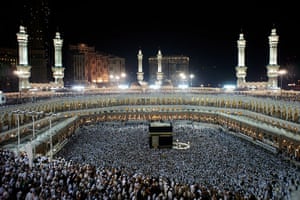 Hajj Pilgrimage: Muslim pilgrims perform the final walk at the Grand Mosque