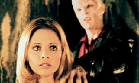Sarah Michelle Gellar as Buffy and James Marsters as Spike in Buffy the Vampire Slayer
