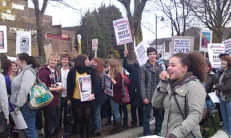 Cardiff students protest