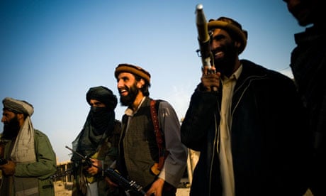 Taliban fighters in Dhani Ghorri