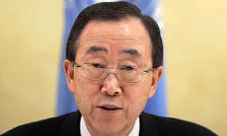 UN secretary general Ban Ki-moon
