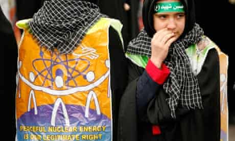 Nuclear energy campaigners in Iran