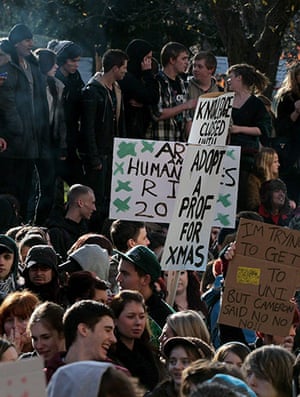 Student Protest Slogans : Students Protest Over The Government's Proposed Changes To Tuition Fees