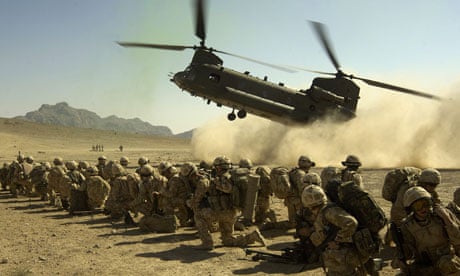 Chinook helicopters in Afghanistan