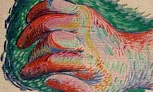 Painting of a hand by Picasso